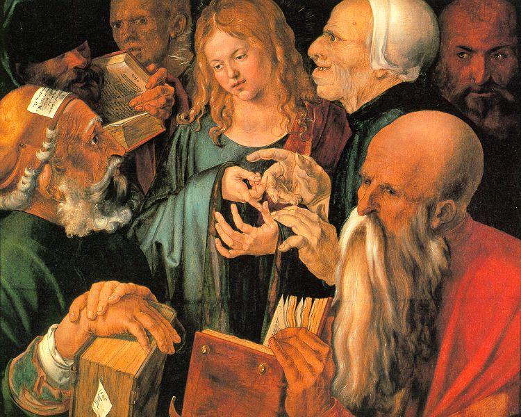 Albrecht Durer Christ Among the Doctors Sweden oil painting art